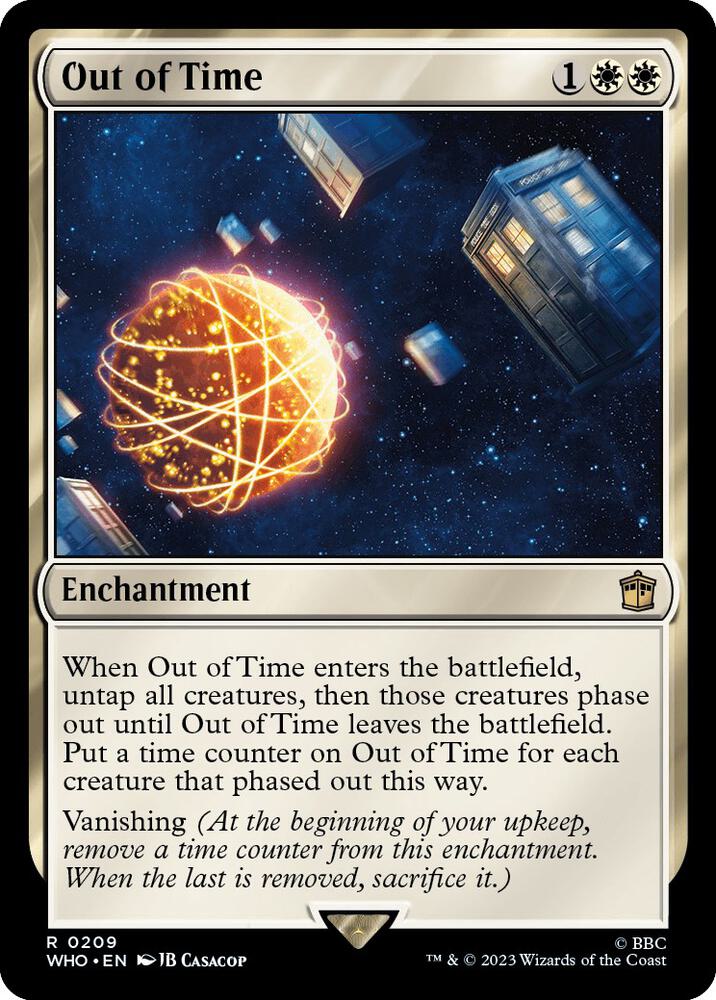 Out of Time - Universes Beyond: Doctor Who (WHO) NM *FOIL*