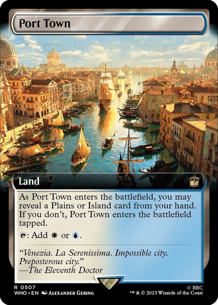 Port Town (Extended Art) - Universes Beyond: Doctor Who (WHO) LP *FOIL*