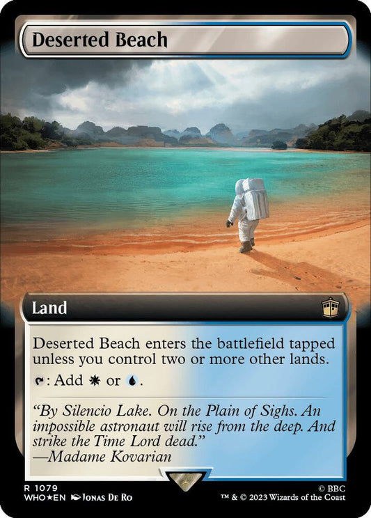 Deserted Beach (Extended Art) (Surge Foil) - Universes Beyond: Doctor Who (WHO) NM *FOIL*
