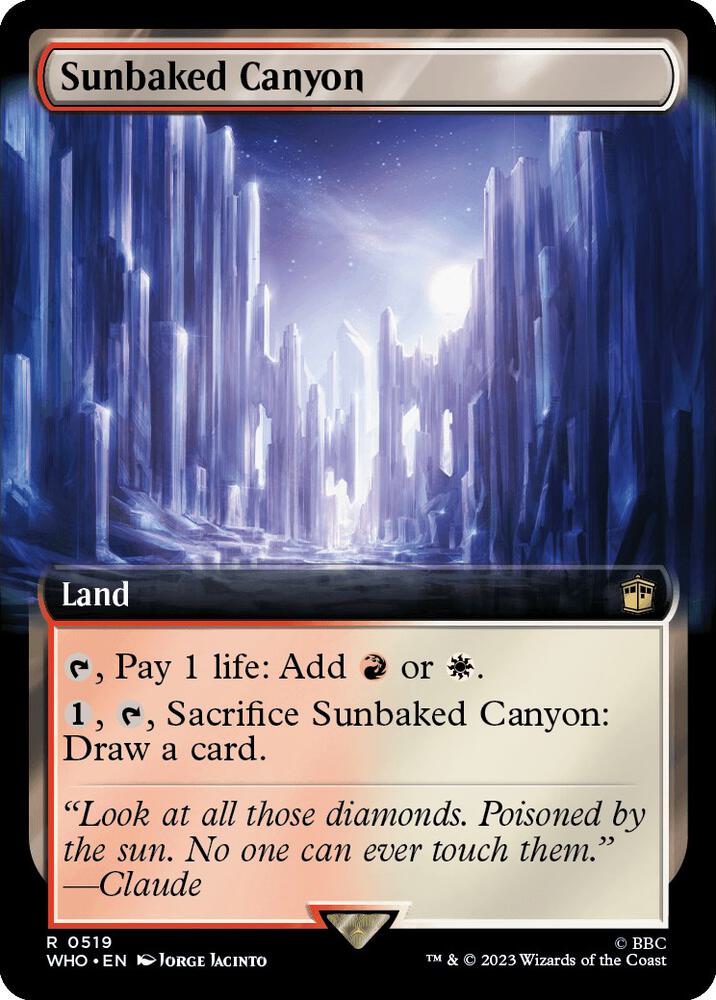 Sunbaked Canyon (Extended Art) - Universes Beyond: Doctor Who (WHO) NM