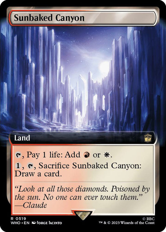 Sunbaked Canyon (Extended Art) - Universes Beyond: Doctor Who (WHO) NM