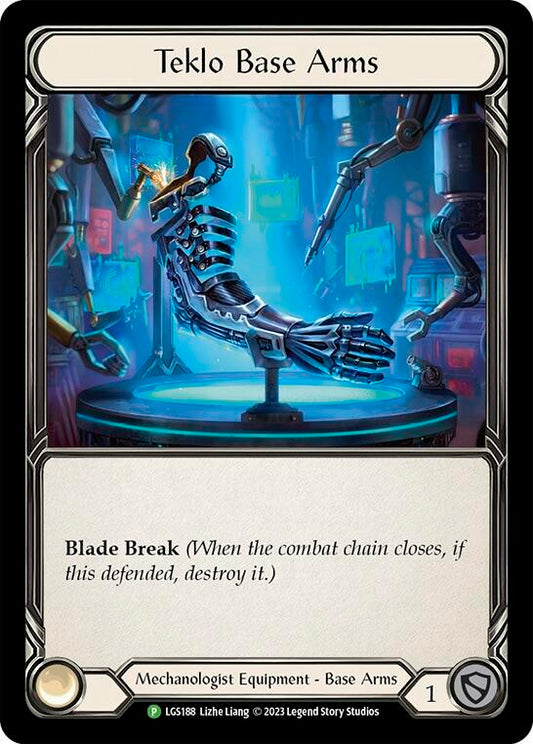 Teklo Base Arms - LGS188 - Flesh and Blood: Promo Cards (PR) NM *Cold Foil*