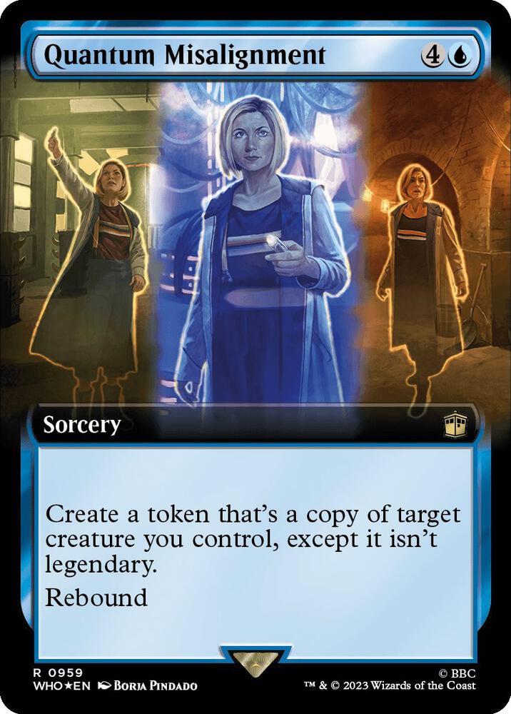 Quantum Misalignment (Extended Art) (Surge Foil) - Universes Beyond: Doctor Who (WHO) NM *FOIL*