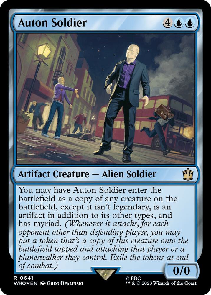 Auton Soldier (Surge Foil) - Universes Beyond: Doctor Who (WHO) NM *FOIL*