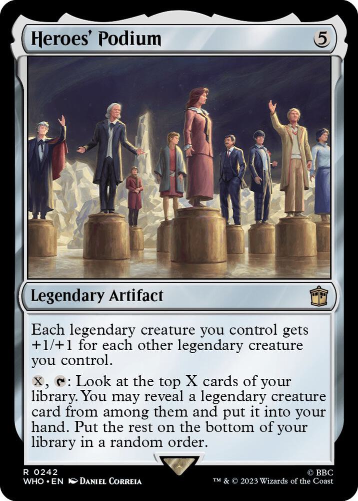 Heroes' Podium - Universes Beyond: Doctor Who (WHO) NM *FOIL*