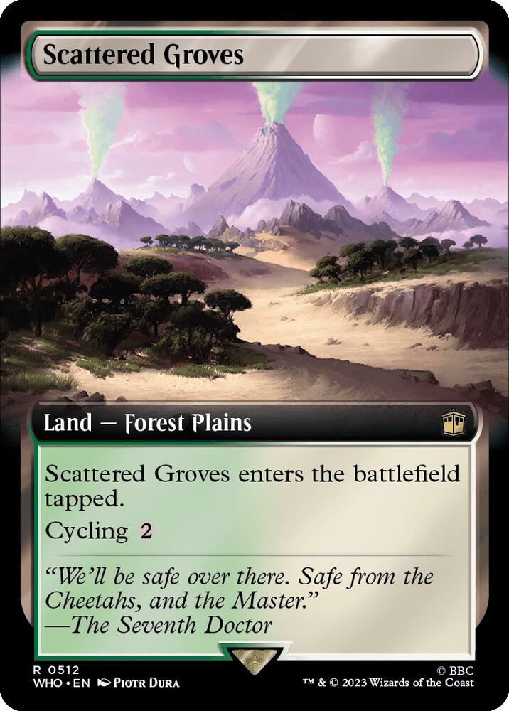 Scattered Groves (Extended Art) - Universes Beyond: Doctor Who (WHO) NM
