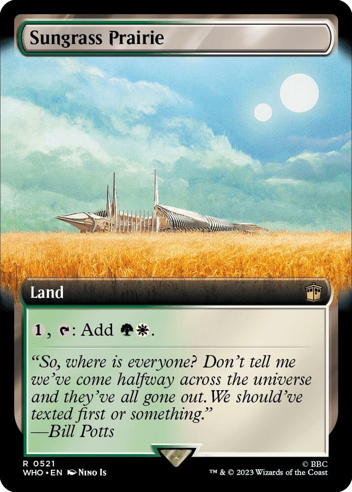 Sungrass Prairie (Extended Art) - Universes Beyond: Doctor Who (WHO) NM