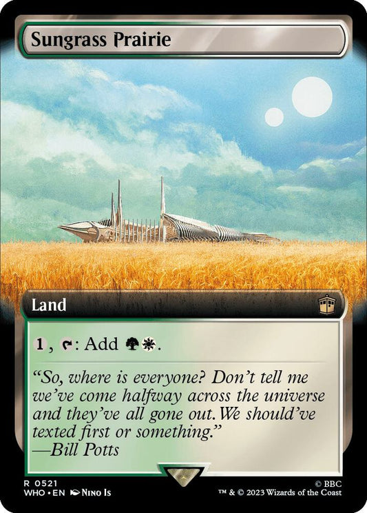 Sungrass Prairie (Extended Art) - Universes Beyond: Doctor Who (WHO) NM