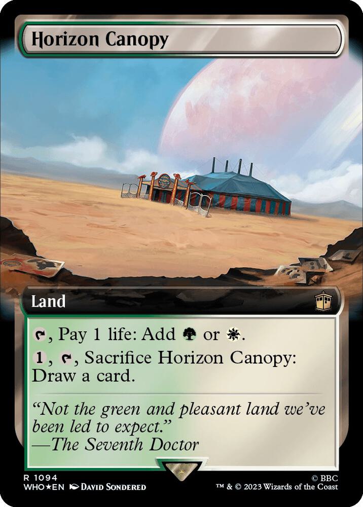 Horizon Canopy (Extended Art) (Surge Foil) - Universes Beyond: Doctor Who (WHO) NM *FOIL*