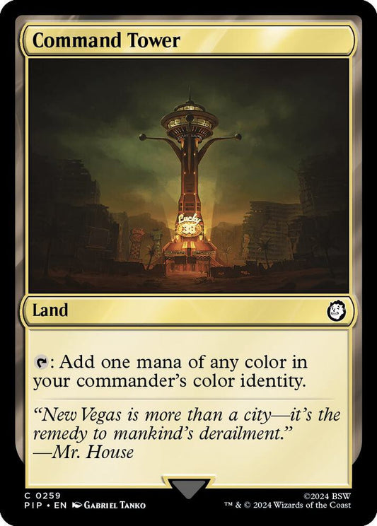 Command Tower - Universes Beyond: Fallout (PIP) NM *FOIL*