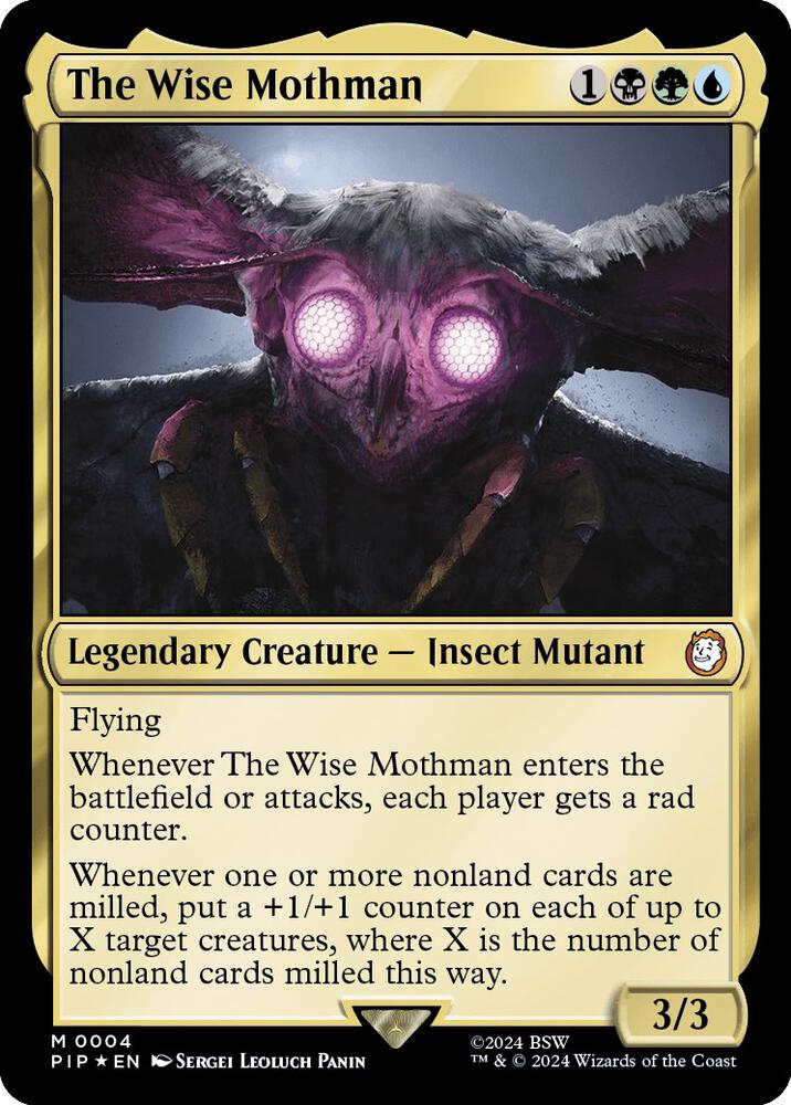 The Wise Mothman - Universes Beyond: Fallout (PIP) NM *FOIL*