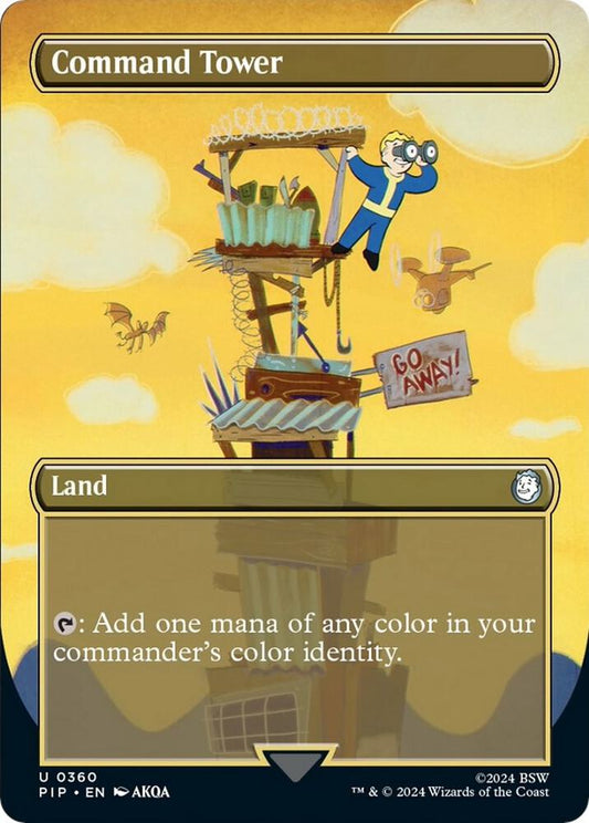 Command Tower (Borderless) - Universes Beyond: Fallout (PIP) NM