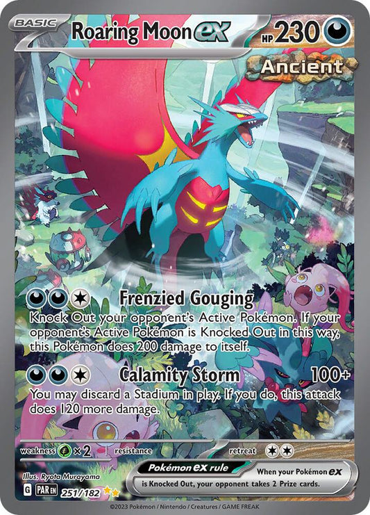 Roaring Moon ex - 251/182 - SV04: Paradox Rift (PAR) NM *FOIL*