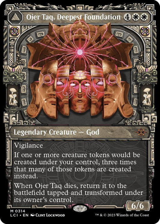 Ojer Taq, Deepest Foundation (Showcase) - The Lost Caverns of Ixalan (LCI) NM *FOIL*