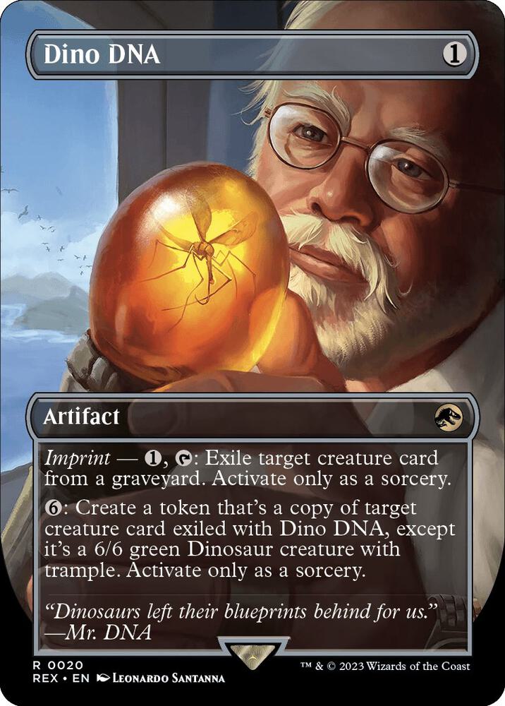 Dino DNA (Borderless) - Universes Beyond: Jurassic World Collection (REX) NM