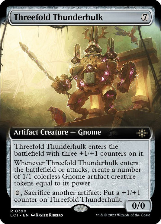 Threefold Thunderhulk (Extended Art) - The Lost Caverns of Ixalan (LCI) NM