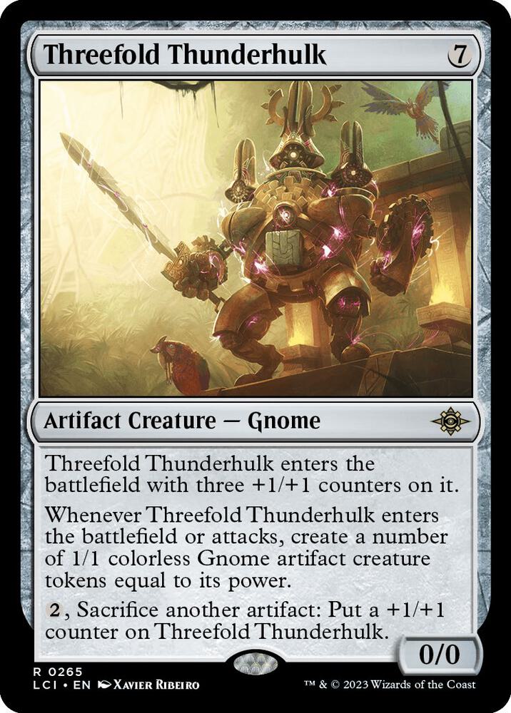 Threefold Thunderhulk - The Lost Caverns of Ixalan (LCI) NM