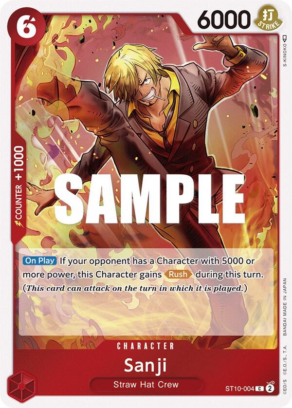 Sanji - Ultra Deck: The Three Captains (ST-10) NM *FOIL*