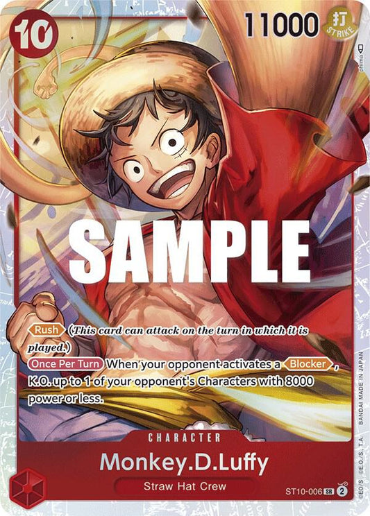 Monkey.D.Luffy (006) - Ultra Deck: The Three Captains (ST-10) NM *FOIL*