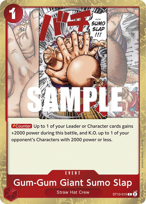 Gum-Gum Giant Sumo Slap - Ultra Deck: The Three Captains (ST-10) NM *FOIL*