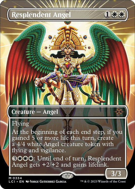 Resplendent Angel (Borderless) - The Lost Caverns of Ixalan (LCI) NM *FOIL*