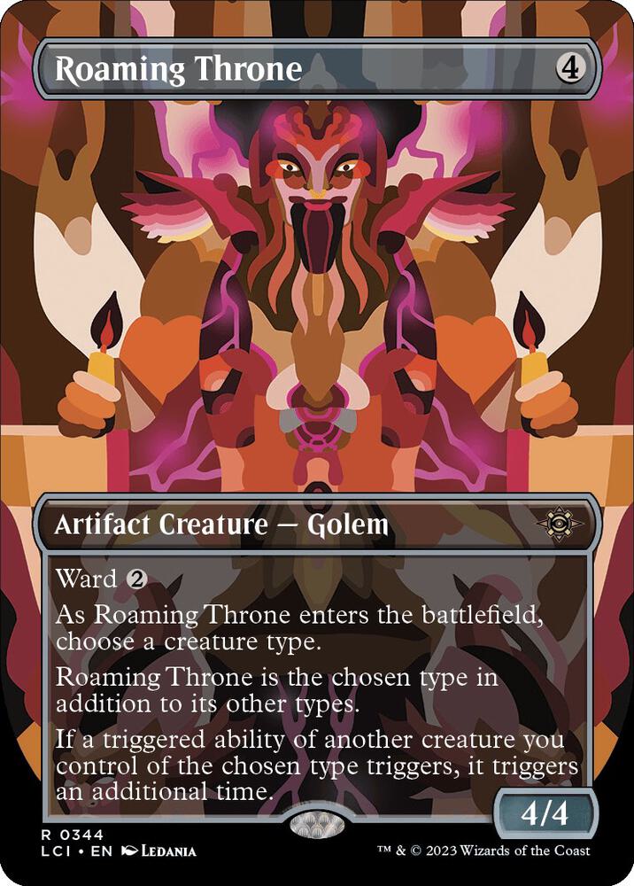 Roaming Throne (Borderless) - The Lost Caverns of Ixalan (LCI) NM