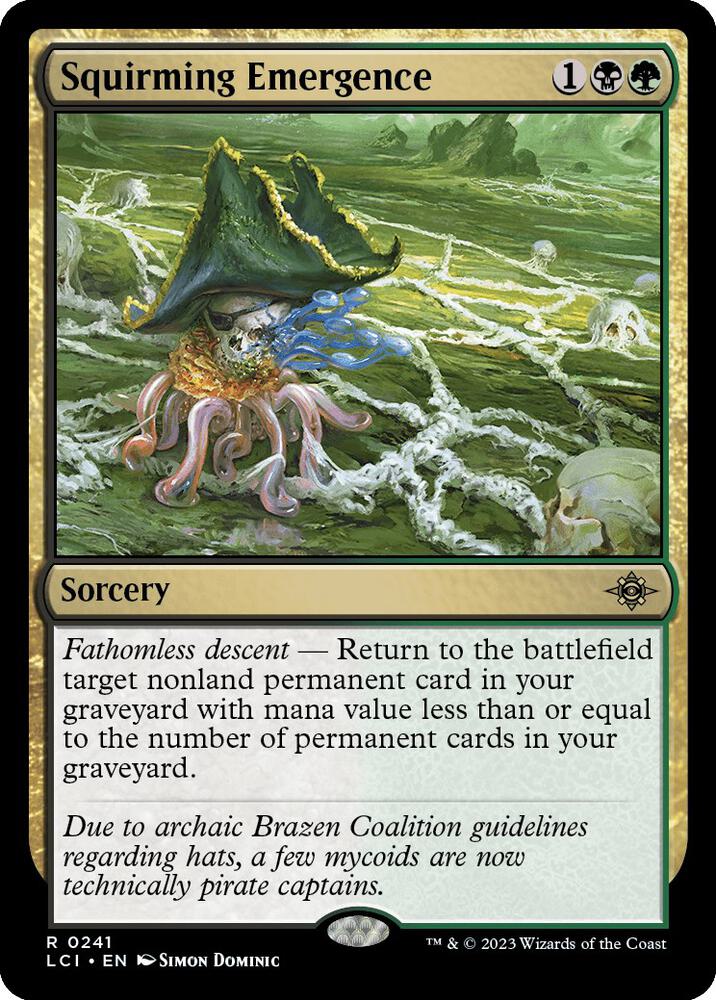 Squirming Emergence - The Lost Caverns of Ixalan (LCI) LP *FOIL*