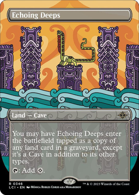 Echoing Deeps (Borderless) - The Lost Caverns of Ixalan (LCI) NM