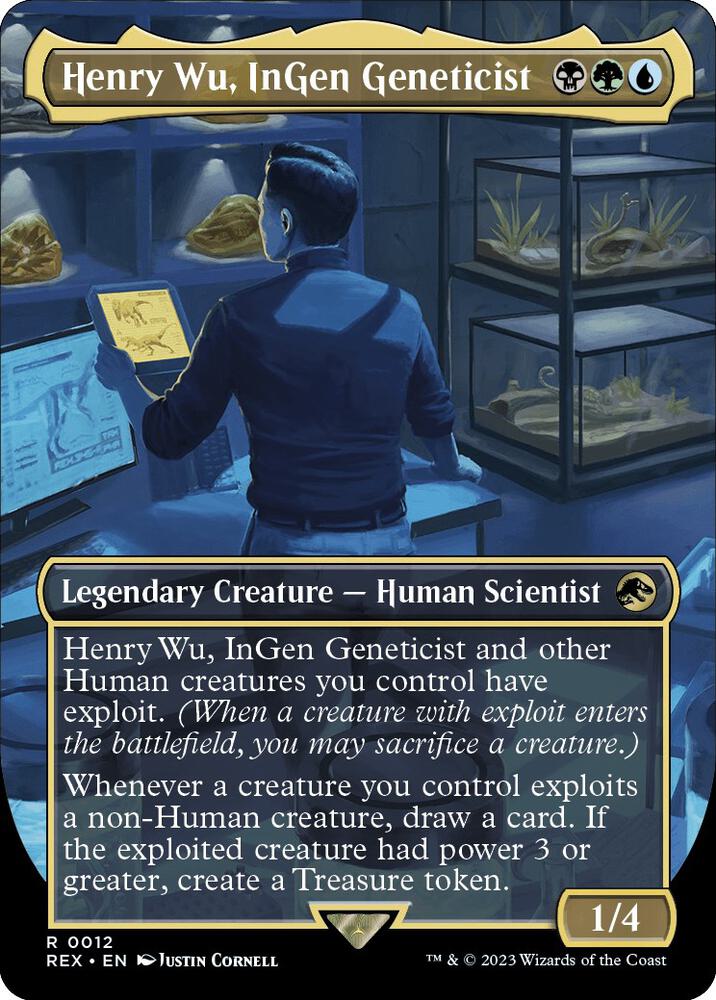 Henry Wu, InGen Geneticist (Borderless) - Universes Beyond: Jurassic World Collection (REX) NM