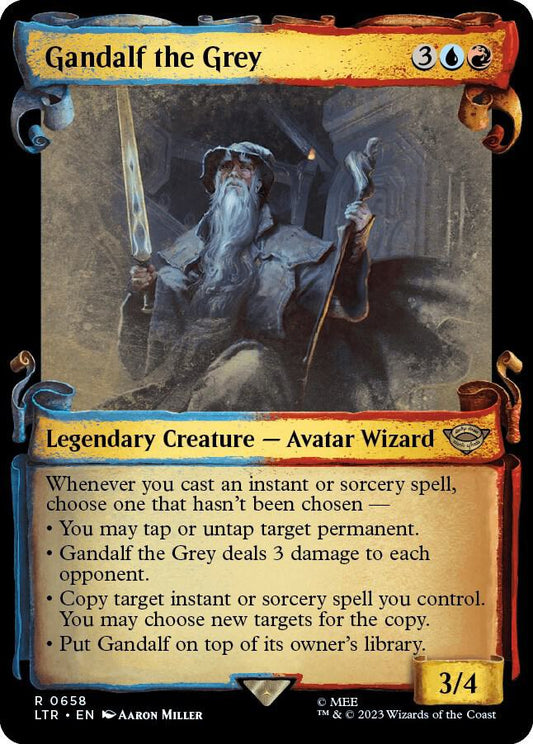 Gandalf the Grey (Showcase Scrolls) - Universes Beyond: The Lord of the Rings: Tales of Middle-earth (LTR) NM *FOIL*