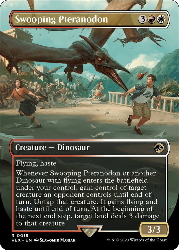 Swooping Pteranodon (Borderless) - Universes Beyond: Jurassic World Collection (REX) NM