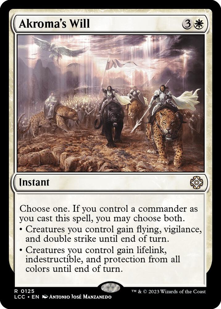 Akroma's Will - Commander: The Lost Caverns of Ixalan (LCC) NM