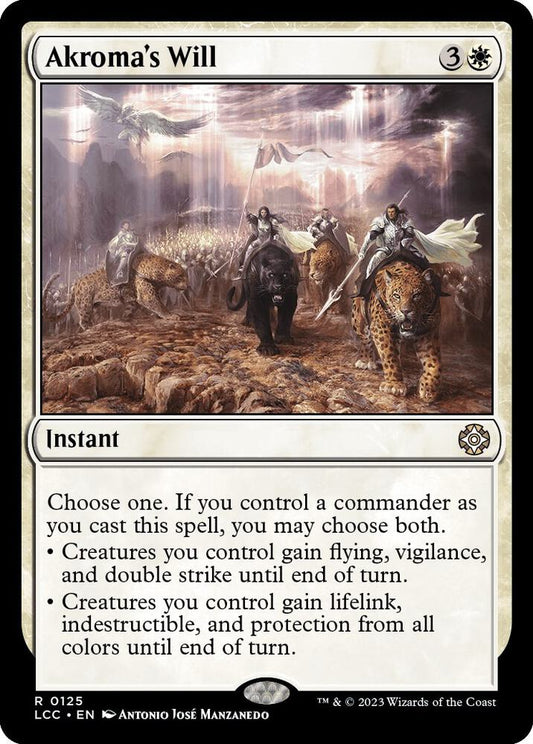 Akroma's Will - Commander: The Lost Caverns of Ixalan (LCC) NM