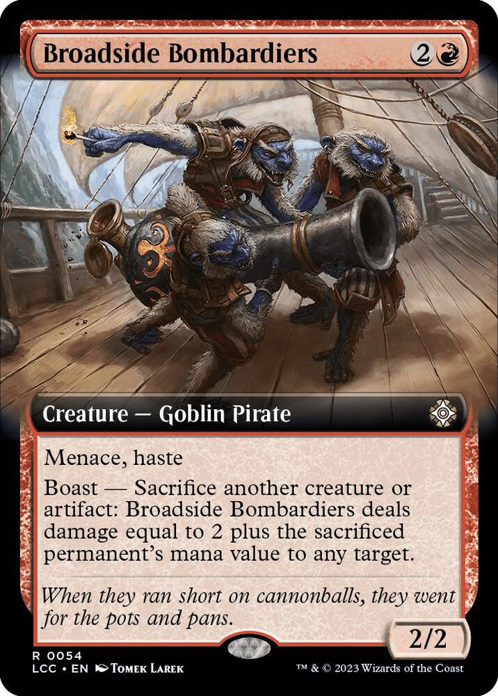 Broadside Bombardiers (Extended Art) - Commander: The Lost Caverns of Ixalan (LCC) NM
