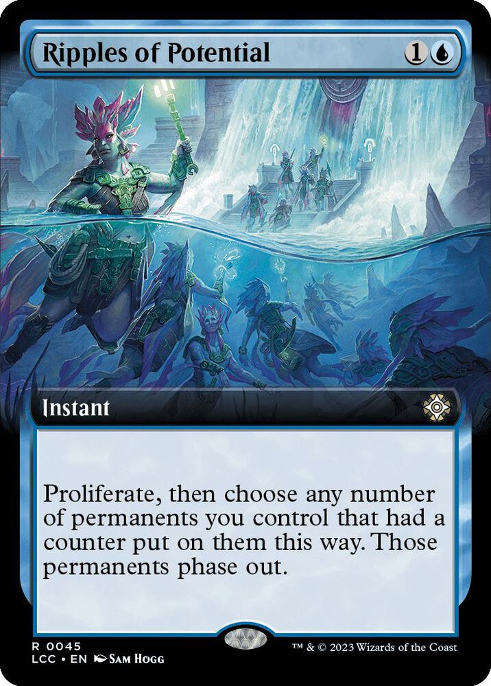 Ripples of Potential (Extended Art) - Commander: The Lost Caverns of Ixalan (LCC) NM