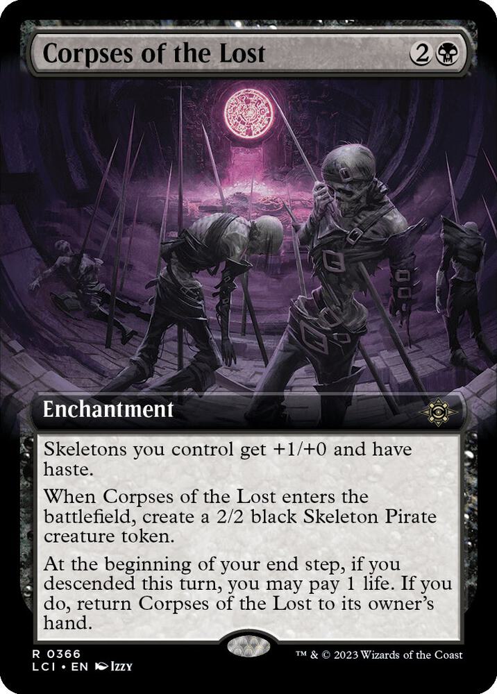 Corpses of the Lost (Extended Art) - The Lost Caverns of Ixalan (LCI) LP
