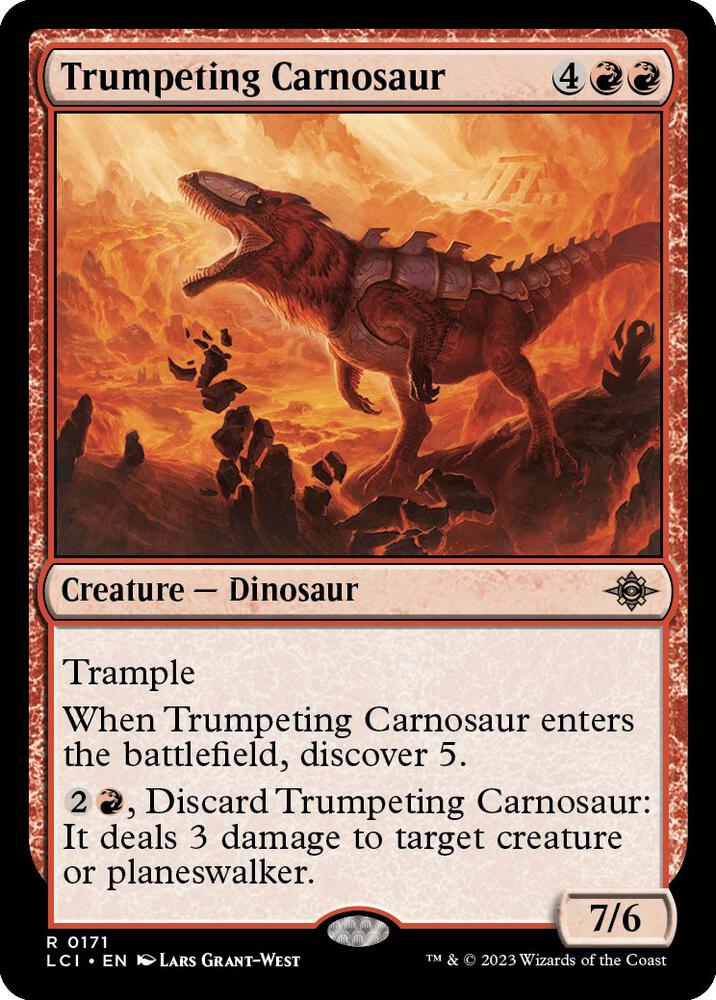 Trumpeting Carnosaur - The Lost Caverns of Ixalan (LCI) NM