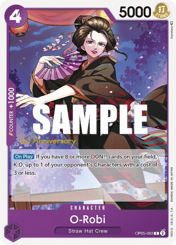 O-Robi - Awakening of the New Era: 1st Anniversary Tournament Cards (OP05 ANN) NM