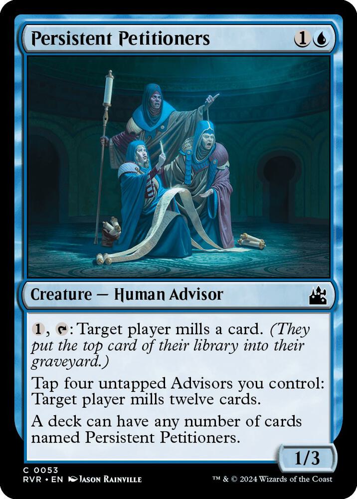 Persistent Petitioners - Ravnica Remastered (RVR) NM *FOIL*