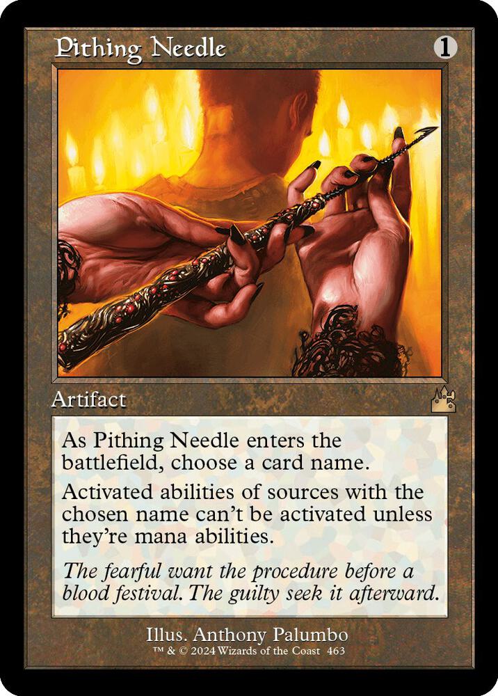 Pithing Needle (Retro Frame) - Ravnica Remastered (RVR) NM