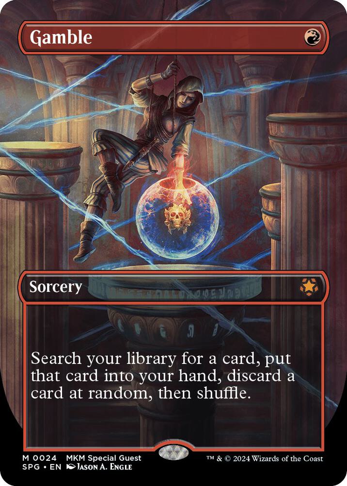 Gamble (Borderless) - Special Guests (SPG) NM *FOIL*
