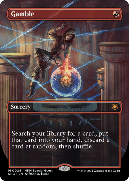 Gamble (Borderless) - Special Guests (SPG) NM *FOIL*