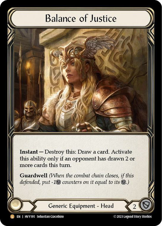 Balance of Justice - Heavy Hitters (HVY) NM Rainbow Foil