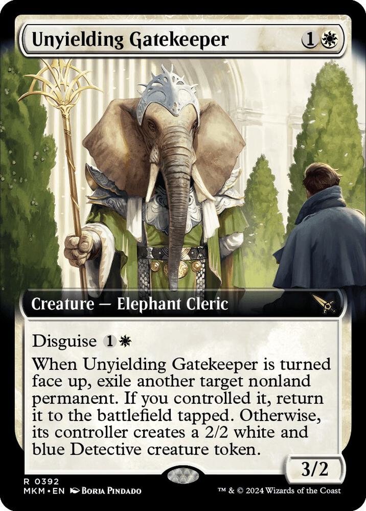 Unyielding Gatekeeper (Extended Art) - Murders at Karlov Manor (MKM) Murders at Karlov Manor