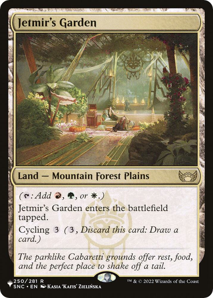 Jetmir's Garden - The List Reprints (LIST) NM