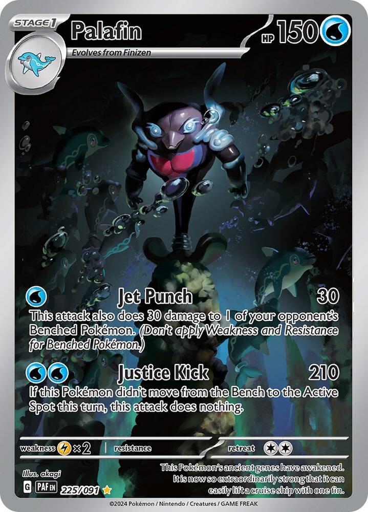Palafin - 225/091 - SV: Paldean Fates (PAF) NM *FOIL*