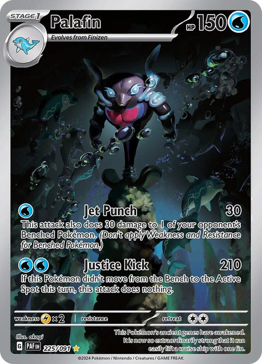 Palafin - 225/091 - SV: Paldean Fates (PAF) NM *FOIL*