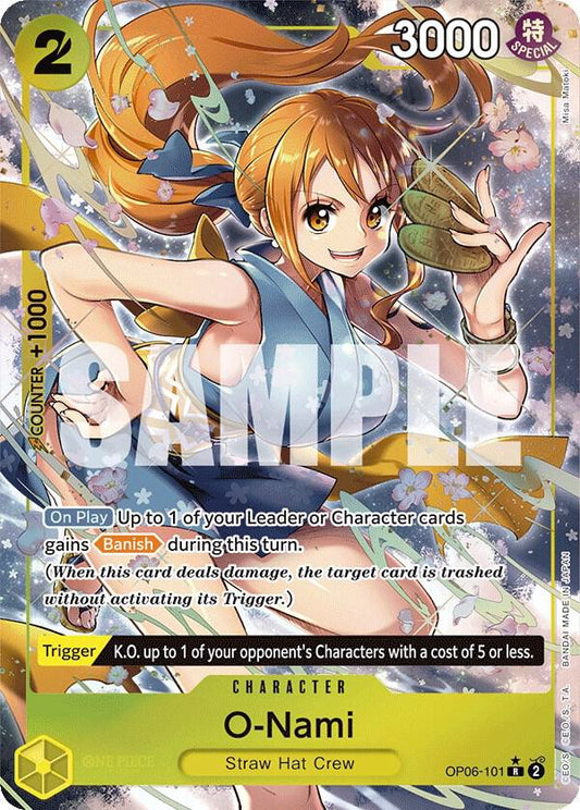 O-Nami (Alternate Art) - Wings of the Captain (OP06) NM *FOIL*