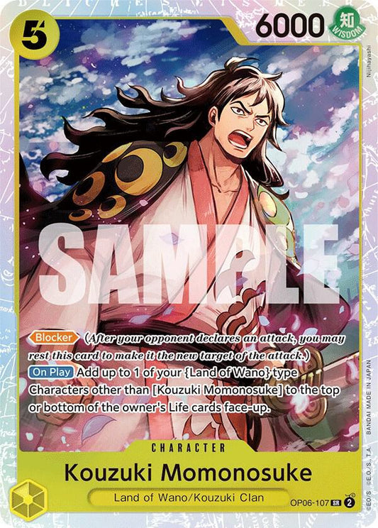 Kouzuki Momonosuke - Wings of the Captain (OP06) NM *FOIL*