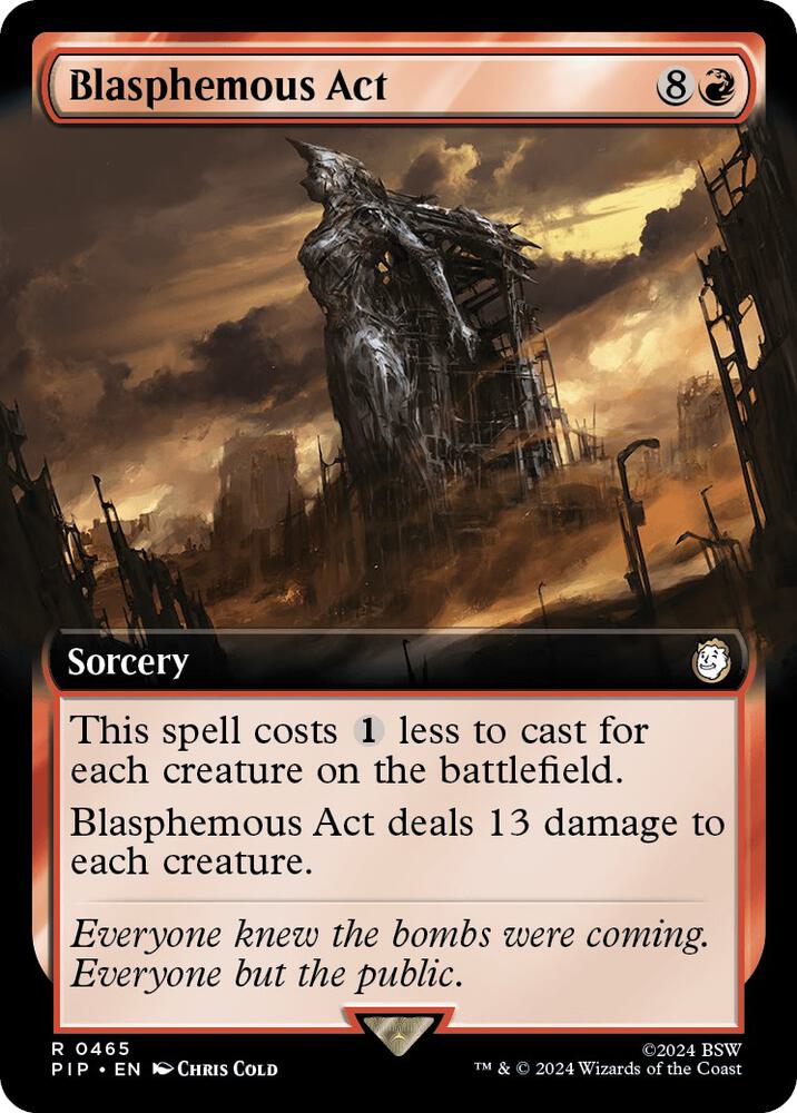Blasphemous Act (Extended Art) - Universes Beyond: Fallout (PIP) NM
